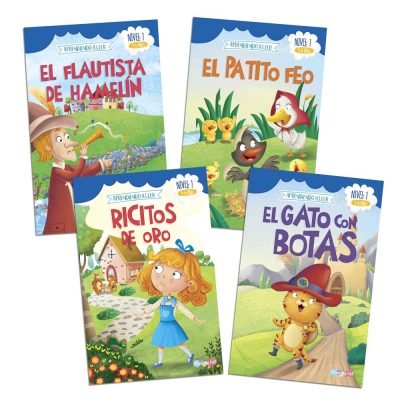 Set de 4 cuentos Aprendiendo a Leer Nivel 1