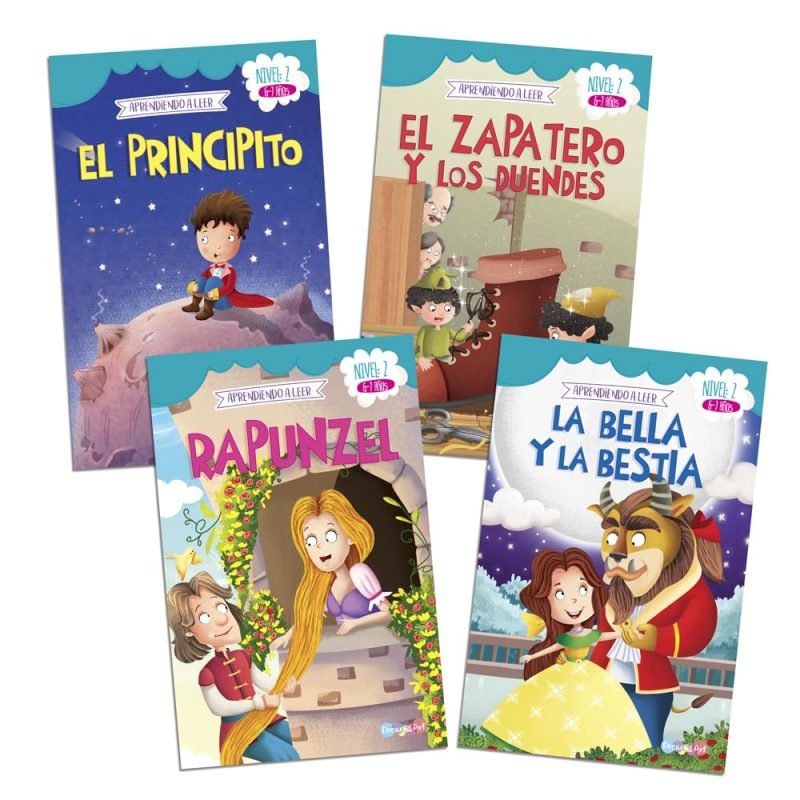 Set de 4 cuentos Aprendiendo a Leer Nivel 2