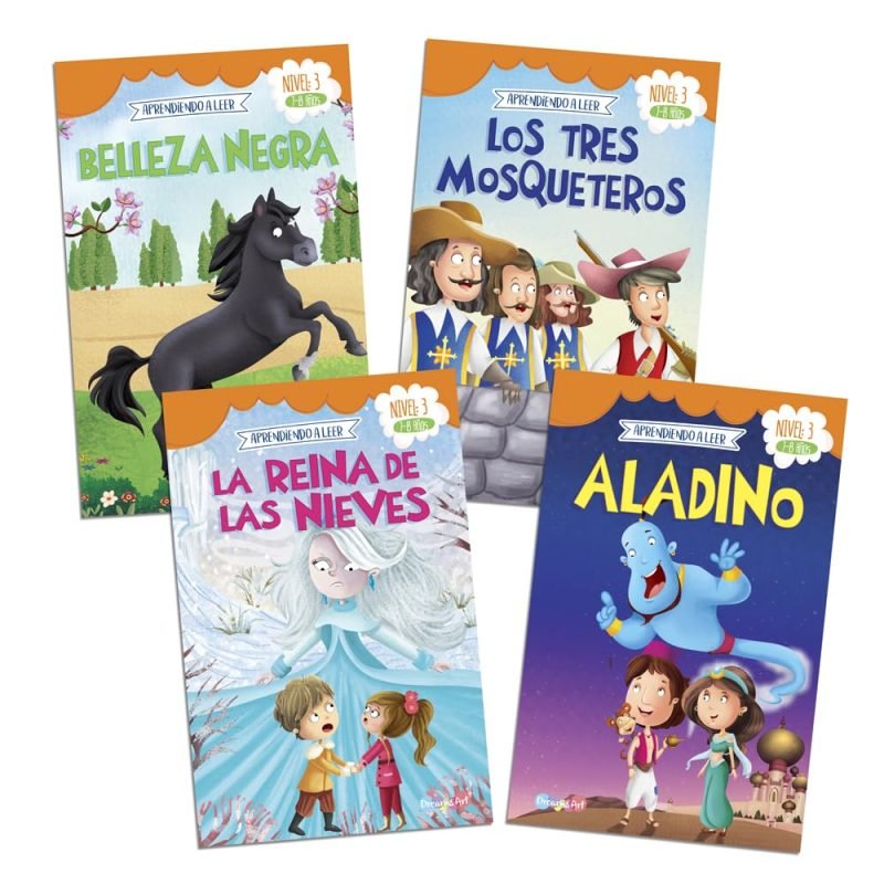 Set de 4 cuentos Aprendiendo a Leer Nivel 3